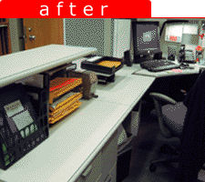 Setting up systems to deal with daily work flow improves time management skills